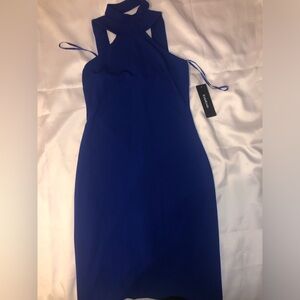 Bebe dress, blu color, in small size and never wear, brand new with tag in.